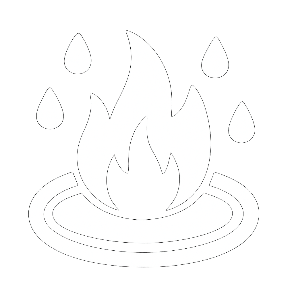 Inflamation icon in white transparent background simple and filled in not a line drawing no words