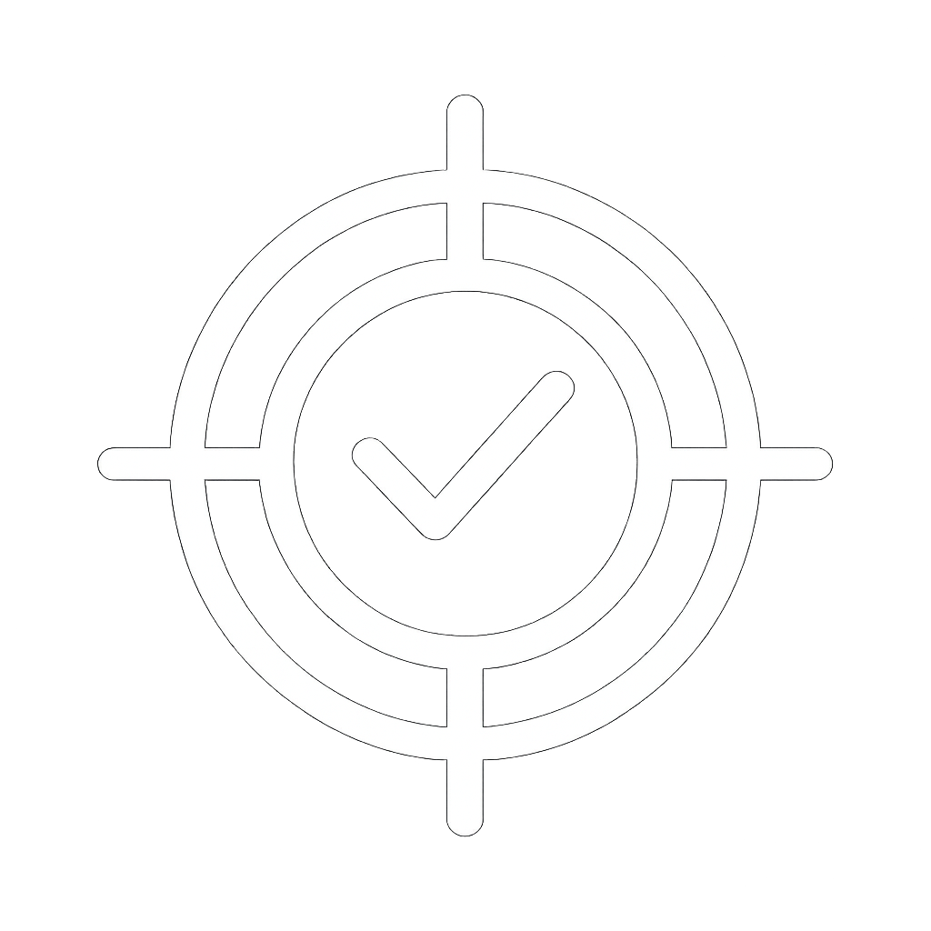 simple white icon with transparent background for specific