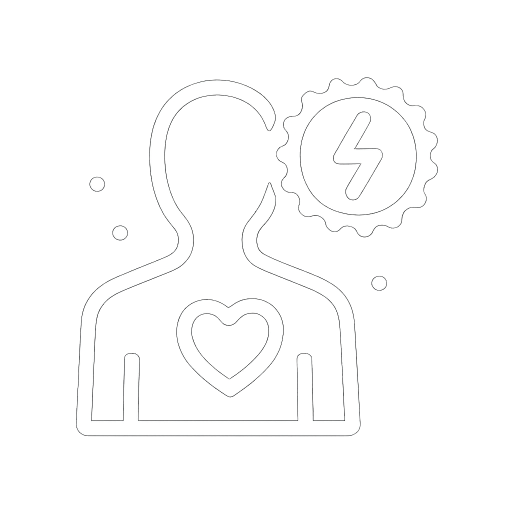 simple white on transparent icon for chronic disease no text