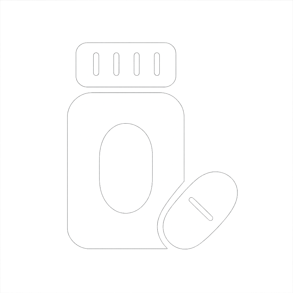 supplement icon white with transparent background very simple filled in not a line drawing no words-1